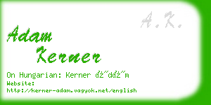 adam kerner business card